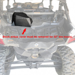 Can-Am X3 Bolt On Spare Tire Mount - Black Powdercoat Finish