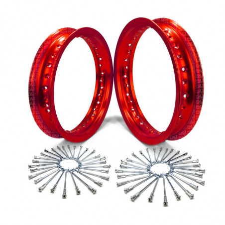 Wheel build kit 10/12 28H Rims red black gold blue CRF50 XR50 Pit Bike