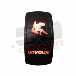Waterproof On/Off Rocker Switch Sexy Design "Eject Passenger" with Red LED Illumination