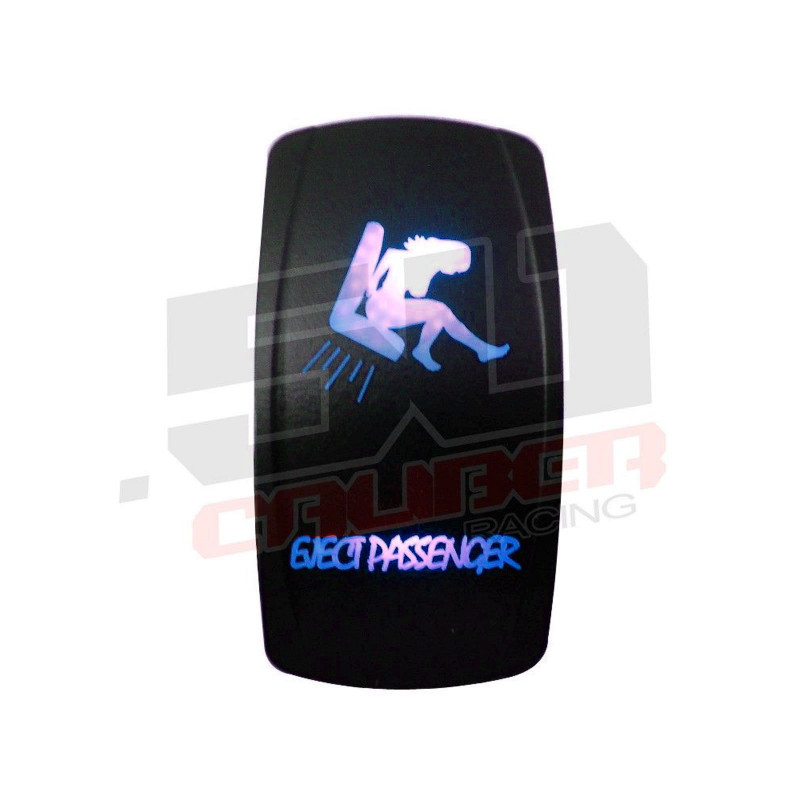 Waterproof On/Off Rocker Switch Sexy Design "Eject Passenger" with Blue LED Illumination