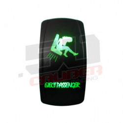 Waterproof On/Off Rocker Switch Sexy Design "Eject Passenger" with Green LED Illumination