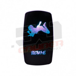 "Blow Me" On/Off Rocker Switch Sexy Design Waterproof with BLUE LED Illumination