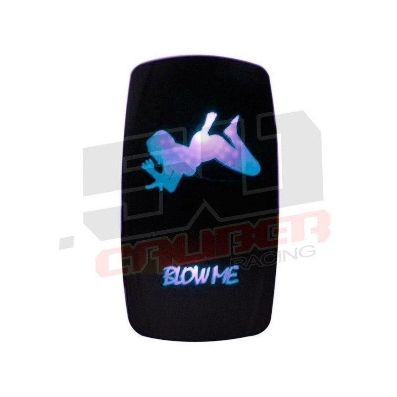 "Blow Me" On/Off Rocker Switch Sexy Design Waterproof with BLUE LED Illumination