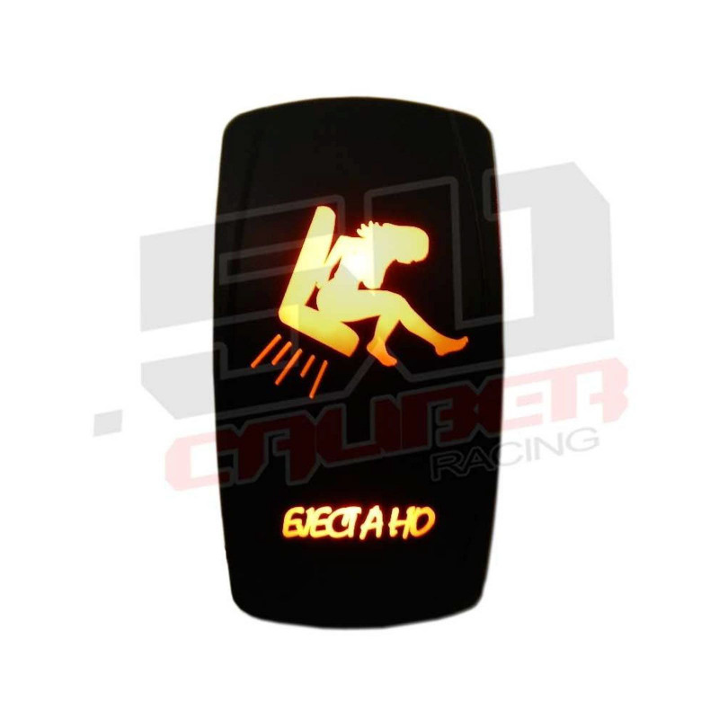 Waterproof On/Off Rocker Switch Sexy Design "EJect A Ho" with Orange LED Illumination