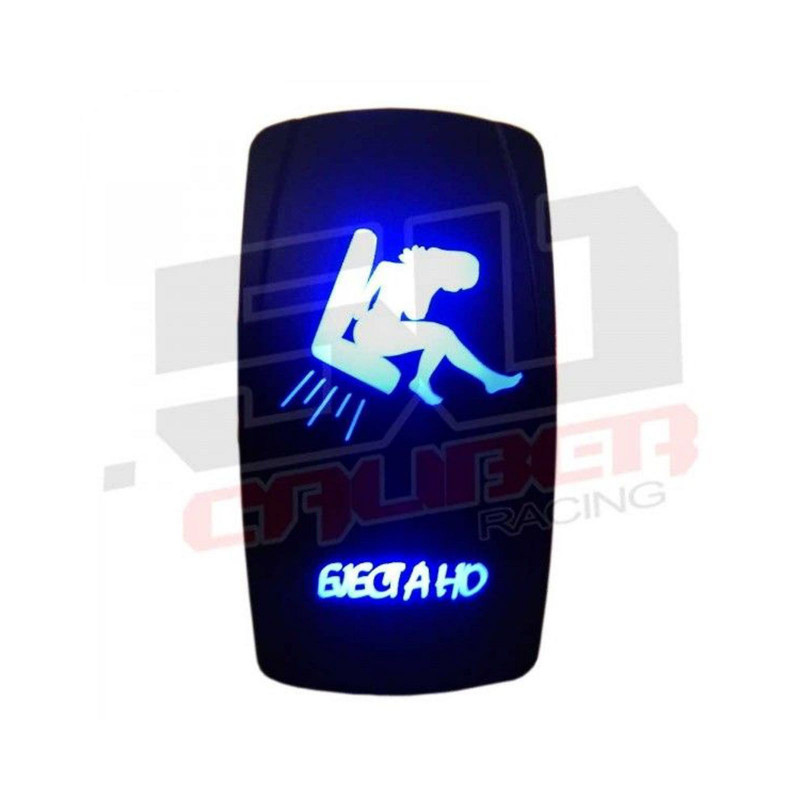 Waterproof On/Off Rocker Switch Sexy Design "EJect A Ho" with Blue LED Illumination