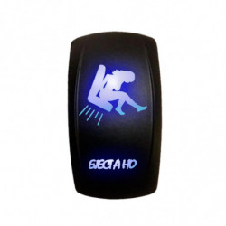 Waterproof On/Off Rocker Switch Sexy Design "EJect A Ho" with Blue LED Illumination