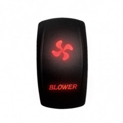 Illuminated 50 Caliber Racing On/Off Rocker Switch with laser-etched design - "Blower"