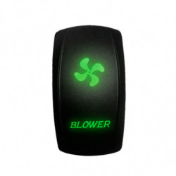 Illuminated 50 Caliber Racing On/Off Rocker Switch with laser-etched design - "Blower"