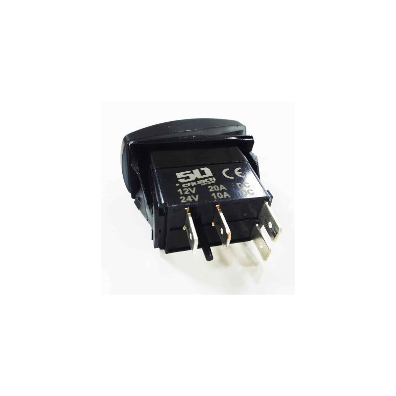 Dual LED 3 Pin Illuminated 50 Caliber Racing On/Off Rocker Switch Laser ...
