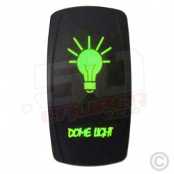Illuminated 50 Caliber Racing On/Off Rocker Switch with laser etched design - "Dome Light"