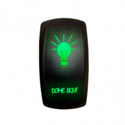 Illuminated 50 Caliber Racing On/Off Rocker Switch with laser etched design - "Dome Light"