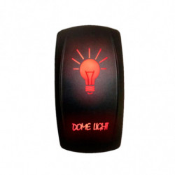 Illuminated 50 Caliber Racing On/Off Rocker Switch with laser etched design - "Dome Light"