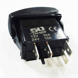 Waterproof On/Off Rocker Switch Sexy Design "Dome Light" with Red LED Illumination