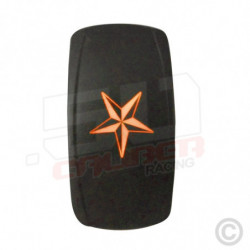 50 Caliber Racing On/Off Rocker Switch with laser etched design - "Nautical Star"