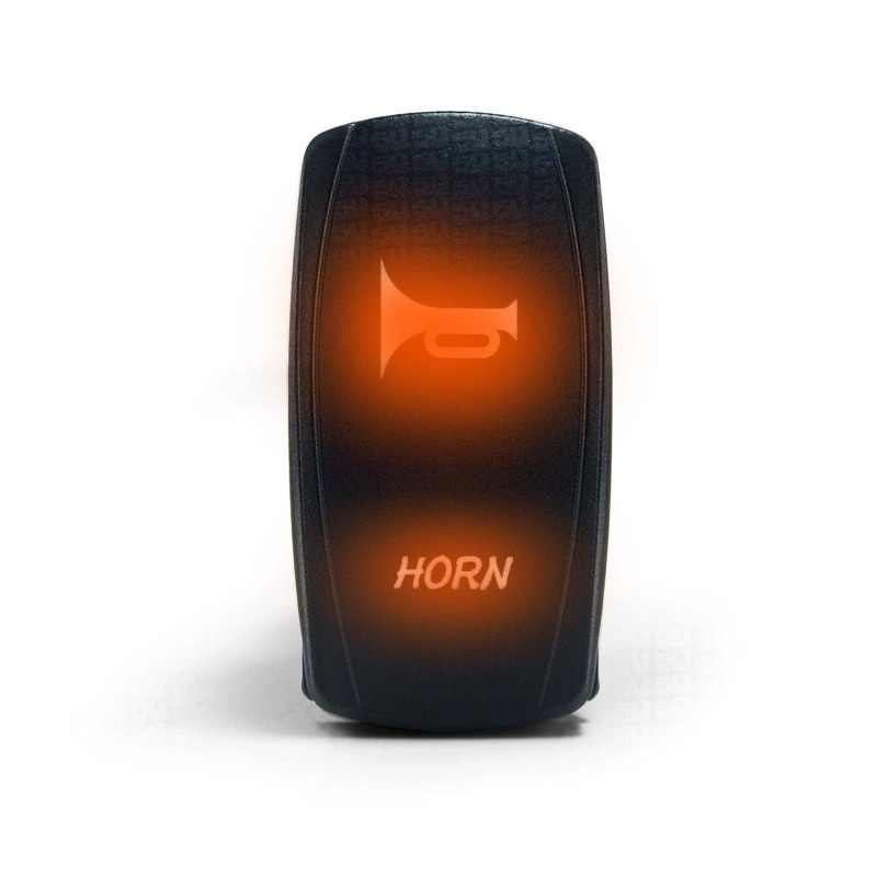 50 Caliber Racing Momentary Rocker Switch laser etched design "Horn"