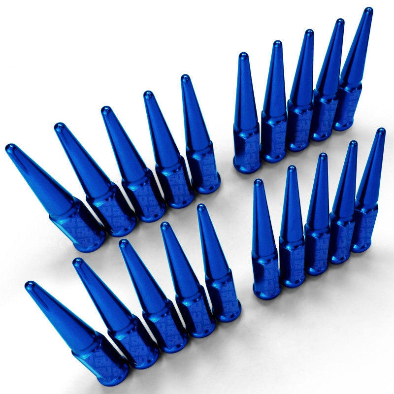 12x1.5mm Extended Spike Lug Nuts - Acorn Taper - 50 Caliber Racing - 20 Pack for 5 Lug Vehicles