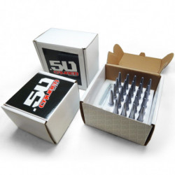 14x2.0 Extended Spike Lug Nuts - Acorn Taper - 50 Caliber Racing - Set of 24 For F150 6 Lug Trucks