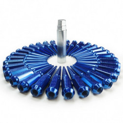 14x2.0 Extended Spike Lug Nuts - Acorn Taper - 50 Caliber Racing - Set of 24 For F150 8 Lug Trucks