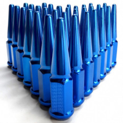 14x2.0 Extended Spike Lug Nuts - Acorn Taper - 50 Caliber Racing - Set of 24 For F150 8 Lug Trucks