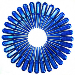 14x2.0 Extended Spike Lug Nuts - Acorn Taper - 50 Caliber Racing - Set of 24 For F150 8 Lug Trucks