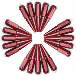 9/16 Inch Extended Spike Lug Nuts - Acorn Taper - 50 Caliber Racing - 20 Pack for 5 Lug Vehicles