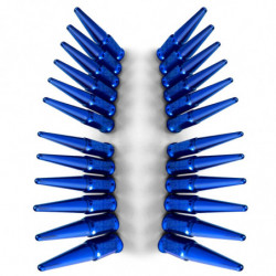 9/16 Inch Extended Spike Lug Nuts - Acorn Taper - 50 Caliber Racing - 20 Pack for 6 Lug Vehicles