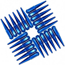 9/16 Inch Extended Spike Lug Nuts - Acorn Taper - 50 Caliber Racing - 20 Pack for 6 Lug Vehicles