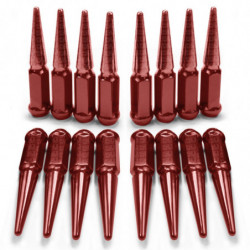 1/2 Inch Extended Spike Lug Nuts - Acorn Taper - 50 Caliber Racing - Pack of 16 For 4 Lug Vehicles