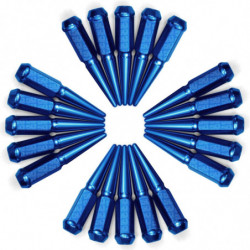 1/2 Inch Extended Spike Lug Nuts - Acorn Taper - 50 Caliber Racing - Pack of 20 For 5 Lug Vehicles
