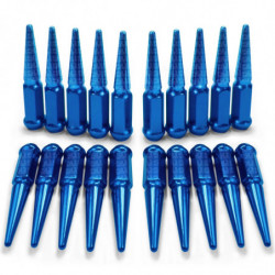 1/2 Inch Extended Spike Lug Nuts - Acorn Taper - 50 Caliber Racing - Pack of 20 For 5 Lug Vehicles