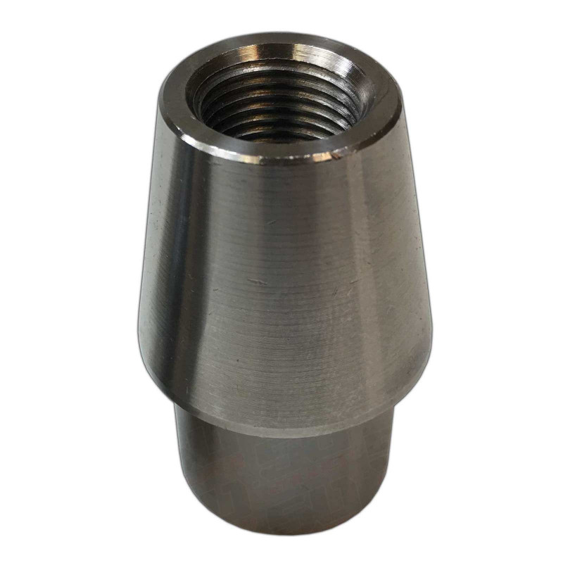 Chromoly Weld In Bung - 1.25" OD .095 & .120 Wall Tube -  5/8-18 Threaded Through for Rod End - Fabricate 4 Link, Tie rod etc
