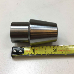 Chromoly Weld In Bung - 1.25" OD .095 & .120 Wall Tube -  5/8-18 Threaded Through for Rod End - Fabricate 4 Link, Tie rod etc