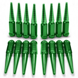 3/8-24 Extended Spike Lug Nuts - 60 Degree Taper Seat - Fits Polaris UTV and ATVs