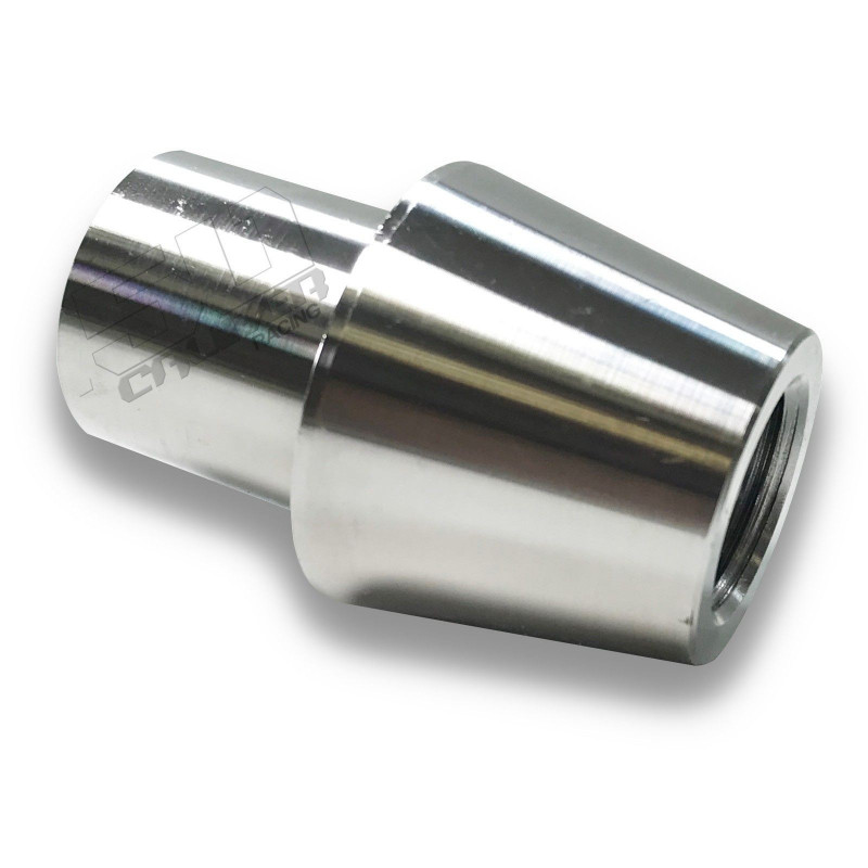 Steel Weld In Bung - 1.75" ID .095 and .120 Wall Tube Sizes -  3/4"-16 Threaded Through  Rod End - Fabricate 4 Link, Tie rods et