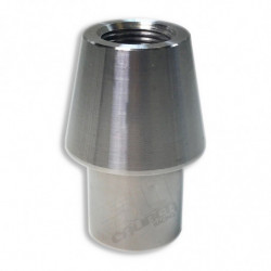 Steel Weld In Bung - 1.75" ID .095 and .120 Wall Tube Sizes -  3/4"-16 Threaded Through  Rod End - Fabricate 4 Link, Tie rods et