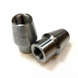 Steel Weld In Bung - 1.75" ID .250 and .120 Wall Tube Sizes -  7/8"-14 Threaded Through