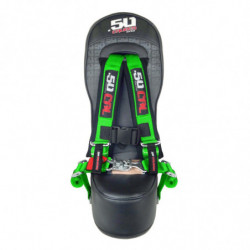 50 Caliber Racing Bump Seat Kit with 2" Safety Harness for Can-am X3  Standard 2 Seat  & 4 Seat Max Models