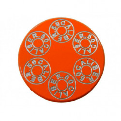 CNC Machined 50 Caliber Racing Six Shooter Gas Cap - Polaris UTV and ATV models RAW SILVER