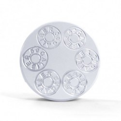 CNC Machined 50 Caliber Racing Six Shooter Gas Cap - Polaris UTV and ATV models RAW SILVER