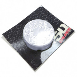 CNC Machined 50 Caliber Racing Six Shooter Gas Cap - Polaris UTV and ATV models RAW SILVER