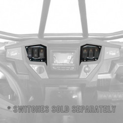 2 Pc CNC Billet Aluminum Dash panel - Polaris 1st Gen 4.3" GPS equipped RZR XP 1000, S 900 Turbo
