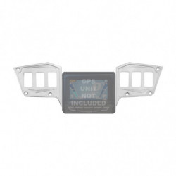 2 Pc CNC Billet Aluminum Dash panel - Polaris 1st Gen 4.3" GPS equipped RZR XP 1000, S 900 Turbo