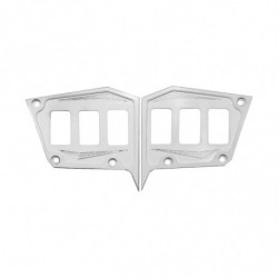 2 Pc CNC Billet Aluminum Dash panel - Polaris 1st Gen 4.3" GPS equipped RZR XP 1000, S 900 Turbo