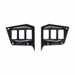 2 Pc CNC Billet Aluminum Dash panel - Polaris 1st Gen 4.3" GPS equipped RZR XP 1000, S 900 Turbo
