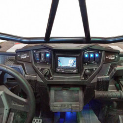 2 Pc CNC Billet Aluminum Dash panel - Polaris 1st Gen 4.3" GPS equipped RZR XP 1000, S 900 Turbo