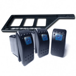 50 Caliber Racing Left Dash Panel with 3 Additional Switch Locations