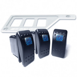 50 Caliber Racing Left Dash Panel with 3 Additional Switch Locations