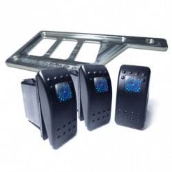 50 Caliber Racing Left Dash Panel with 3 Additional Switch Locations