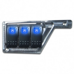 50 Caliber Racing Left Dash Panel with 3 Additional Switch Locations