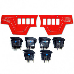 50 Caliber Racing CNC Billet Dash Panels with 8 Switch Locations